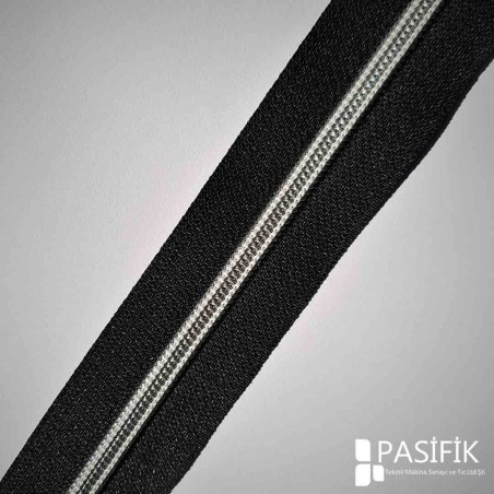 T/10 FERMUAR SILVER SİYAH ŞERİT